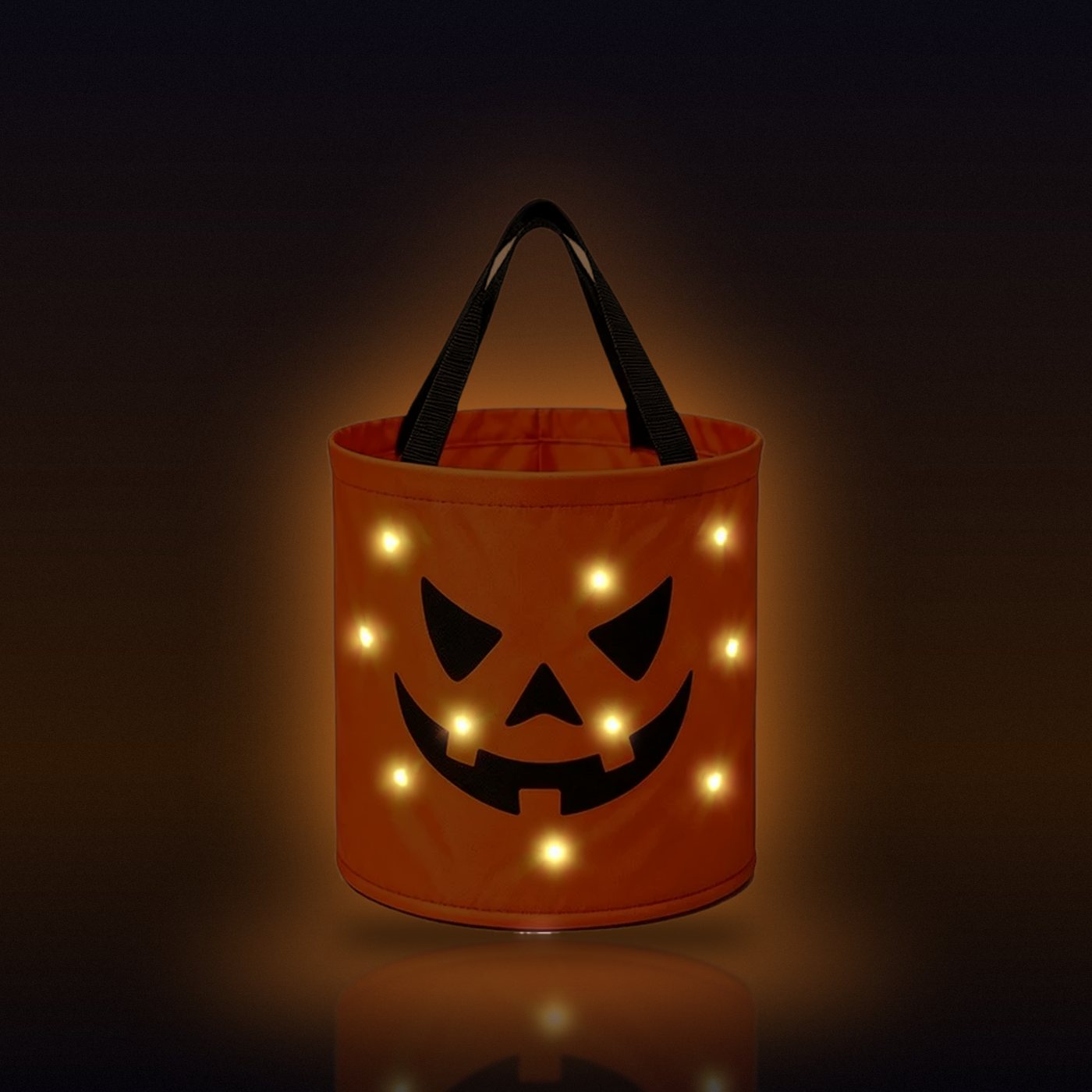 Orange, glowing