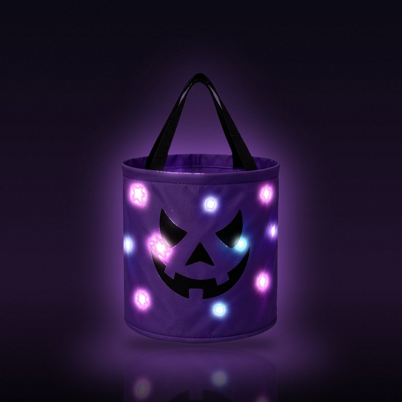 Purple, glowing